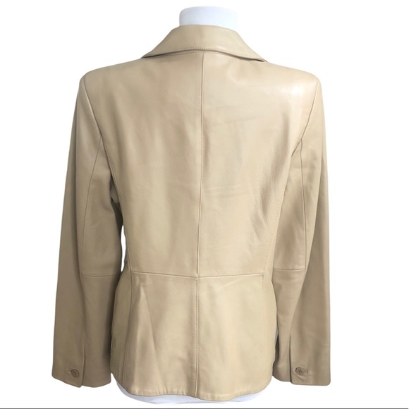 Valerie Stevens Leather Blazer Jacket - Picture 2 of 8